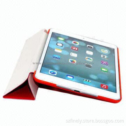 Leather Case for iPad Mini 2，Smart Cover + Crystal PC, Translucent Design, Show Original Beauty
